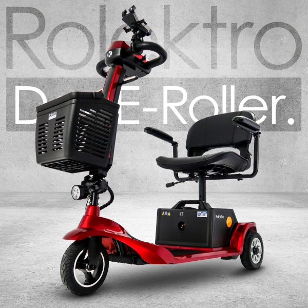 Rolektro E-Trike 6 km/h | Blei-Gel Akku | Klappbar | ca. 20 km Reichweite