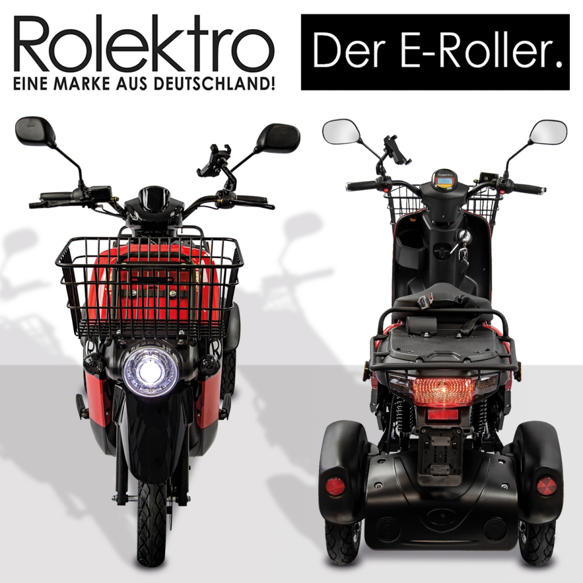 Rolektro E-Carrier 25 Lithium vorne und hinten